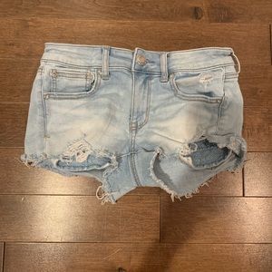 american eagle low rise jean shorts